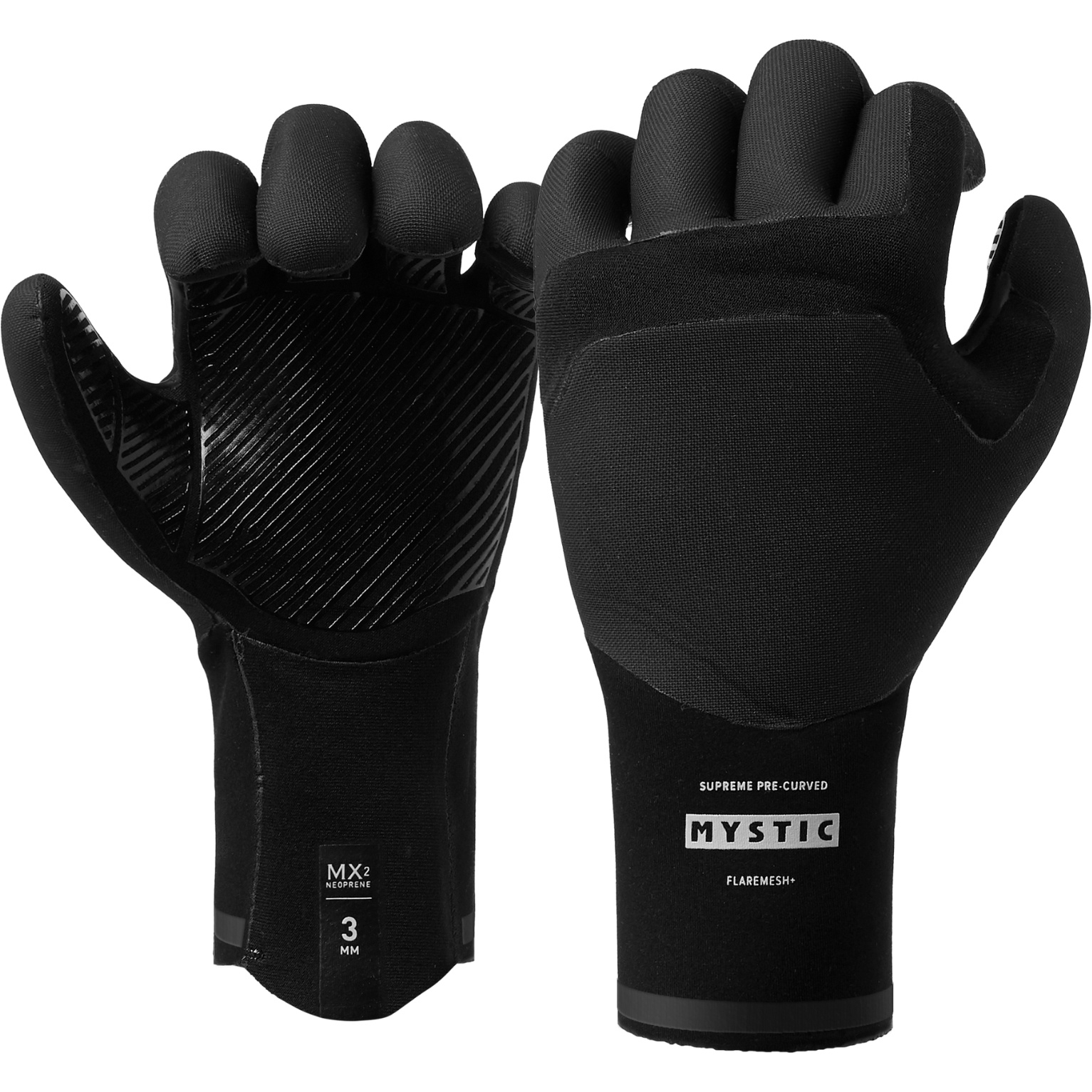 2026 Mystic Roam 3mm 5 Finger Precurved Glove 35015.250077 - Black